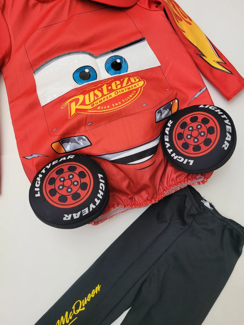 Lightning Mcqueen Costume Set Disney Pixar Cars 18-24 Month Hard To Find Racecar